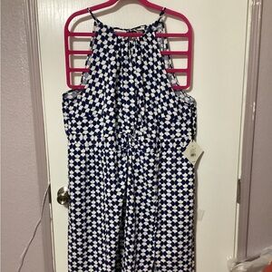 Blue and White summer dress